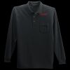 Long Sleeve Silk Touch Polo with Pocket Thumbnail