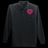 Long Sleeve Silk Touch Polo with Pocket Thumbnail