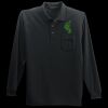Long Sleeve Silk Touch Polo with Pocket Thumbnail