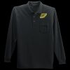 Long Sleeve Silk Touch Polo with Pocket Thumbnail