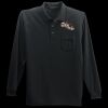 Long Sleeve Silk Touch Polo with Pocket Thumbnail