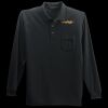 Long Sleeve Silk Touch Polo with Pocket Thumbnail