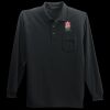 Long Sleeve Silk Touch Polo with Pocket Thumbnail