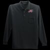 Long Sleeve Silk Touch Polo with Pocket Thumbnail