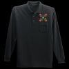 Long Sleeve Silk Touch Polo with Pocket Thumbnail