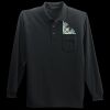 Long Sleeve Silk Touch Polo with Pocket Thumbnail