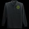 Long Sleeve Silk Touch Polo with Pocket Thumbnail