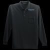 Long Sleeve Silk Touch Polo with Pocket Thumbnail