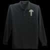 Long Sleeve Silk Touch Polo with Pocket Thumbnail