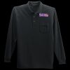 Long Sleeve Silk Touch Polo with Pocket Thumbnail