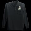 Long Sleeve Silk Touch Polo with Pocket Thumbnail