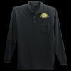 Long Sleeve Silk Touch Polo with Pocket Thumbnail