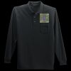 Long Sleeve Silk Touch Polo with Pocket Thumbnail