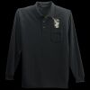 Long Sleeve Silk Touch Polo with Pocket Thumbnail