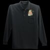 Long Sleeve Silk Touch Polo with Pocket Thumbnail