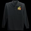 Long Sleeve Silk Touch Polo with Pocket Thumbnail