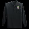 Long Sleeve Silk Touch Polo with Pocket Thumbnail