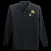 Long Sleeve Silk Touch Polo with Pocket Thumbnail