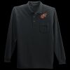 Long Sleeve Silk Touch Polo with Pocket Thumbnail