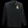 Long Sleeve Silk Touch Polo with Pocket Thumbnail
