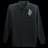 Long Sleeve Silk Touch Polo with Pocket Thumbnail