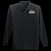 Long Sleeve Silk Touch Polo with Pocket Thumbnail