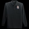 Long Sleeve Silk Touch Polo with Pocket Thumbnail