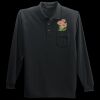 Long Sleeve Silk Touch Polo with Pocket Thumbnail