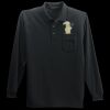 Long Sleeve Silk Touch Polo with Pocket Thumbnail