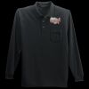 Long Sleeve Silk Touch Polo with Pocket Thumbnail