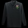 Long Sleeve Silk Touch Polo with Pocket Thumbnail