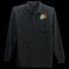 Long Sleeve Silk Touch Polo with Pocket Thumbnail