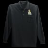 Long Sleeve Silk Touch Polo with Pocket Thumbnail