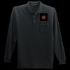 Long Sleeve Silk Touch Polo with Pocket Thumbnail
