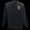 Long Sleeve Silk Touch Polo with Pocket Thumbnail