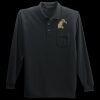 Long Sleeve Silk Touch Polo with Pocket Thumbnail