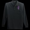 Long Sleeve Silk Touch Polo with Pocket Thumbnail