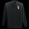Long Sleeve Silk Touch Polo with Pocket Thumbnail