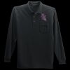 Long Sleeve Silk Touch Polo with Pocket Thumbnail