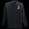 Long Sleeve Silk Touch Polo with Pocket Thumbnail