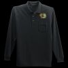 Long Sleeve Silk Touch Polo with Pocket Thumbnail