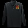 Long Sleeve Silk Touch Polo with Pocket Thumbnail