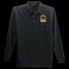 Long Sleeve Silk Touch Polo with Pocket Thumbnail