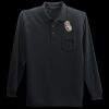 Long Sleeve Silk Touch Polo with Pocket Thumbnail