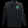 Long Sleeve Silk Touch Polo with Pocket Thumbnail