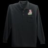 Long Sleeve Silk Touch Polo with Pocket Thumbnail