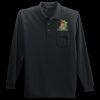 Long Sleeve Silk Touch Polo with Pocket Thumbnail