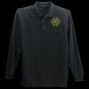 Long Sleeve Silk Touch Polo with Pocket Thumbnail