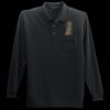 Long Sleeve Silk Touch Polo with Pocket Thumbnail
