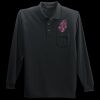 Long Sleeve Silk Touch Polo with Pocket Thumbnail